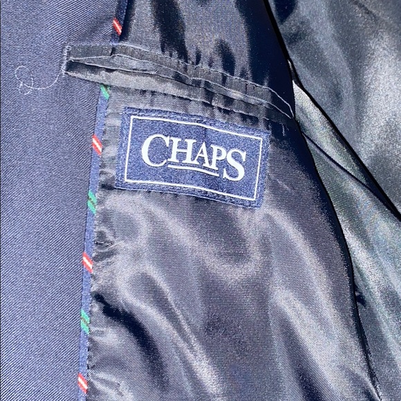 Boys Navy Blue Chaps Sportscoat - Picture 2 of 4